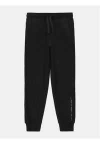 COCCODRILLO - Coccodrillo Spodnie dresowe WC4120103VBA Czarny Regular Fit. Kolor: czarny. Materiał: bawełna