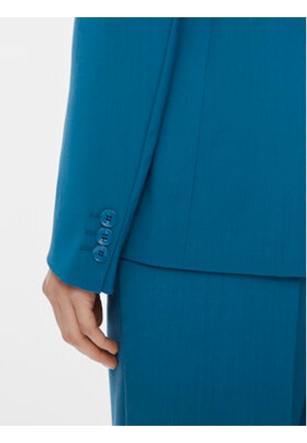 Weekend Max Mara Marynarka Nervoso 2415041041 Niebieski Regular Fit. Kolor: niebieski. Materiał: wełna