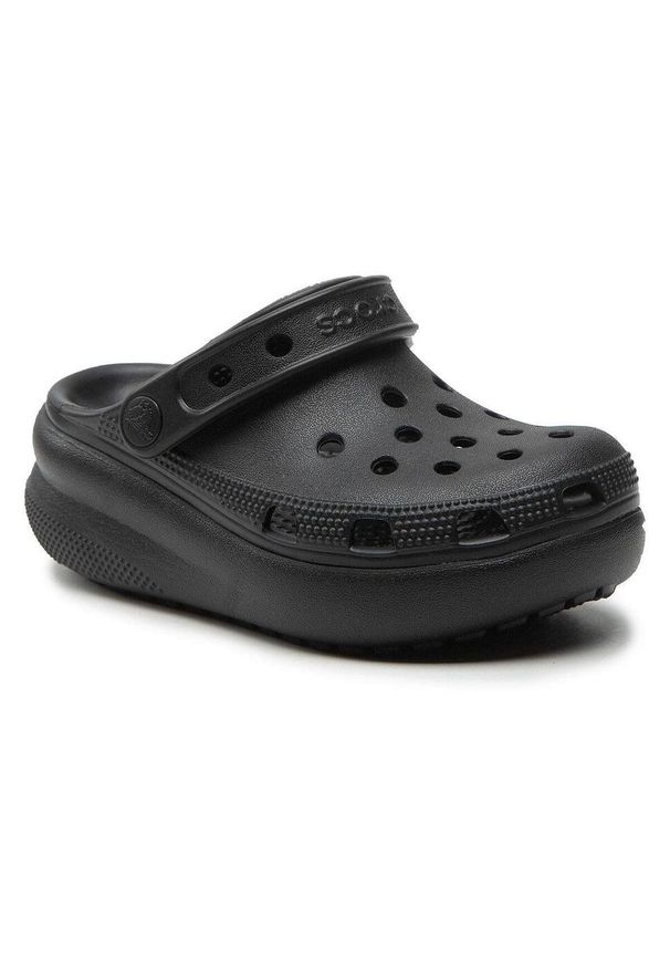 Klapki Crocs Model Classic Crush Clog Kolor Czarny. Kolor: czarny. Materiał: guma, materiał, syntetyk