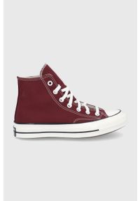 Converse Trampki kolor bordowy. Nosek buta: okrągły. Zapięcie: sznurówki. Kolor: czerwony. Materiał: guma #1