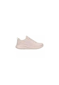 skechers - Buty do chodzenia damskie Skechers Bobs Squad Chaos. Zapięcie: sznurówki. Kolor: różowy. Materiał: materiał, syntetyk. Szerokość cholewki: normalna. Sport: turystyka piesza