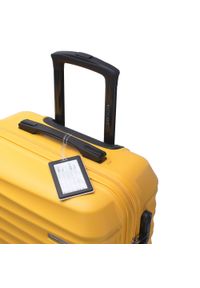 Wittchen - Średnia walizka z zawieszką żółta. Kolor: żółty. Materiał: guma. Wzór: kolorowy. Styl: elegancki, wakacyjny #8