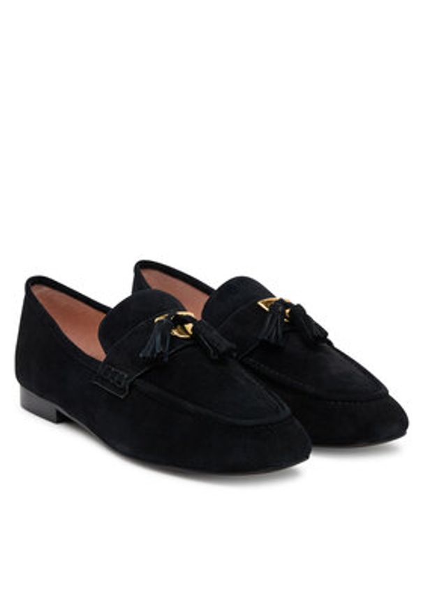 Coccinelle Loafersy E4 NF1 16 01 01 Czarny. Kolor: czarny. Materiał: skóra, zamsz