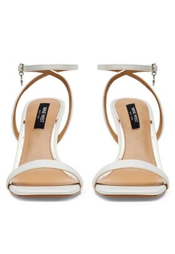 Nine West Sandały 123AL1713 Biały. Kolor: biały. Materiał: skóra