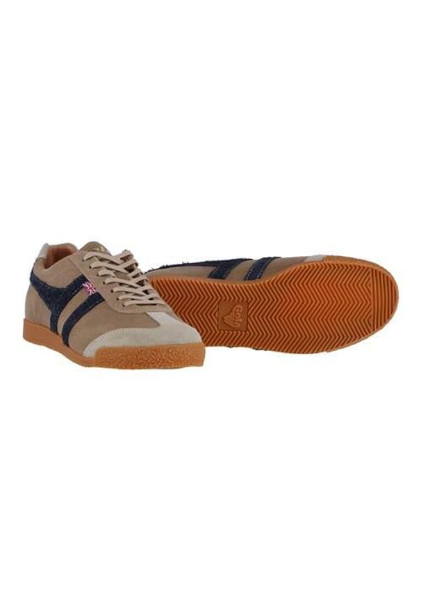 Buty do chodzenia męskie Gola Harrier. Kolor: niebieski, wielokolorowy. Materiał: zamsz, materiał. Szerokość cholewki: normalna. Sport: turystyka piesza