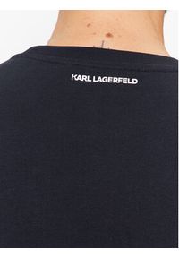 Karl Lagerfeld - KARL LAGERFELD Bluza Sweat Crewneck 705071 500951 Granatowy Regular Fit. Typ kołnierza: dekolt w karo. Kolor: niebieski. Materiał: bawełna #2