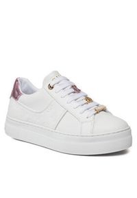 Guess Sneakersy Giella FLJGIE FAL12 Biały. Kolor: biały. Materiał: skóra