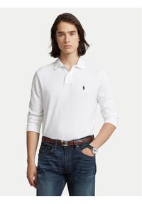 Polo Ralph Lauren Polo 710681126001 Biały Slim Fit. Typ kołnierza: polo. Kolor: biały. Materiał: bawełna