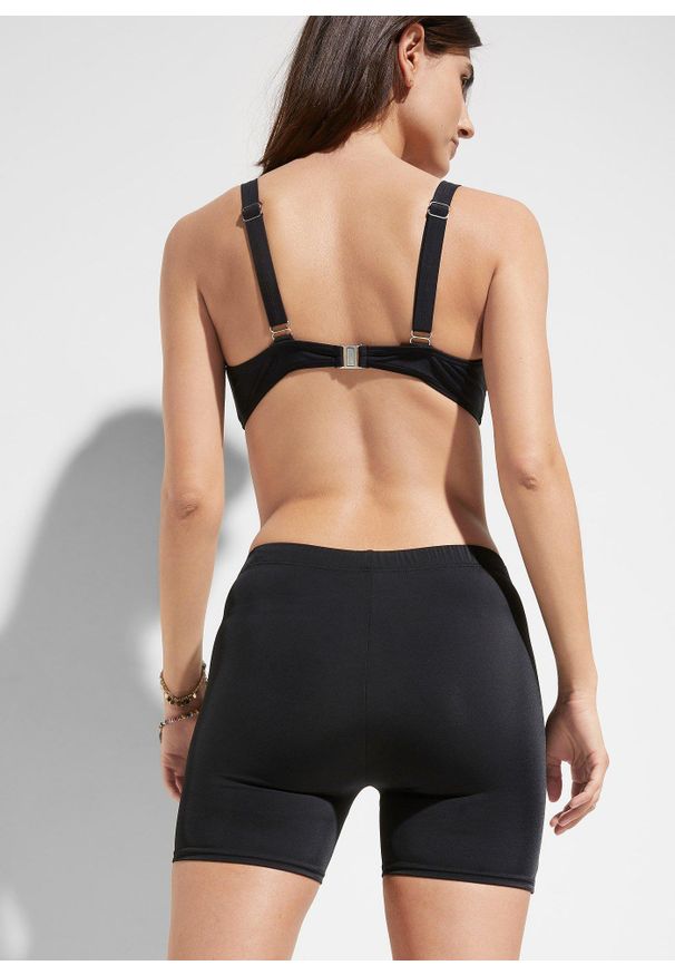 bonprix - Spodenki kąpielowe z dłuższymi nogawkami. Kolor: czarny. Materiał: poliamid. Długość: długie