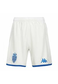 Kappa - Szorty AS Monaco Kombat Ryder 2023/24. Kolor: niebieski, szary, biały, wielokolorowy. Sport: piłka nożna #1
