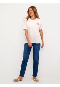 Kaffe T-Shirt Fie 10508888 Écru Oversize. Materiał: bawełna #3
