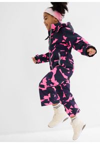bonprix - Hydrofobowy kombinezon zimowy. Kolor: fioletowy. Długość rękawa: długi rękaw. Długość: długie. Wzór: paski. Sezon: zima #3