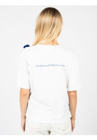 Pinko T-shirt "Granadilla" | 1E100A Y5WQ | Granadilla | Kobieta | Biały. Okazja: na co dzień. Kolor: biały. Materiał: bawełna. Wzór: nadruk, aplikacja, kolorowy. Styl: casual #4