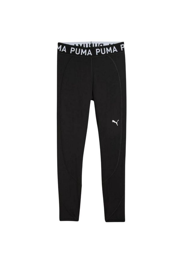 Puma - Damskie Legginsy Treningowe Strong Training Leggings. Kolor: czarny. Sport: turystyka piesza