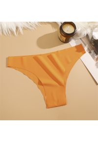Intica - Figi bezszwowe niewidoczne pod ubraniem Ghazala. Kolor: pomarańczowy. Materiał: materiał, skóra