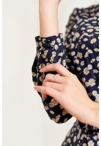 Marie Zélie - Sukienka Colette Echinata. Materiał: bawełna, materiał. Długość rękawa: długi rękaw. Typ sukienki: szmizjerki. Styl: elegancki. Długość: midi #5