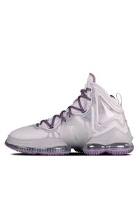 Buty koszykarskie męskie Nike Lebron 19. Zapięcie: sznurówki. Kolor: szary. Materiał: materiał, syntetyk. Szerokość cholewki: normalna. Sport: koszykówka #2