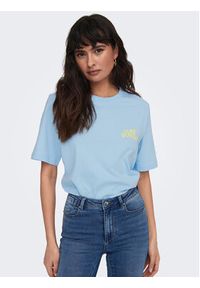 only - ONLY T-Shirt 15295382 Niebieski Regular Fit. Kolor: niebieski. Materiał: bawełna #6