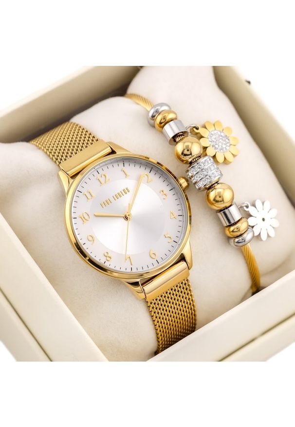 Paul Lorens - KOMPLET PREZENTOWY DAMSKI PAUL LORENS - Zegarek + bransoletka - (zg550e)