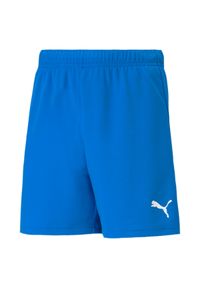 Spodenki piłkarskie dla dzieci Puma teamRISE Short Jr. Kolor: niebieski. Materiał: poliester