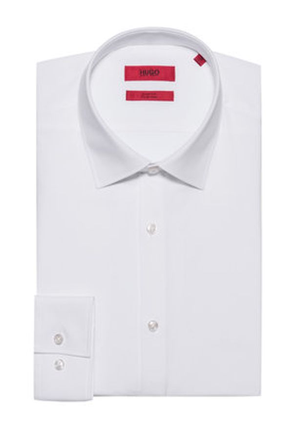 Hugo Koszula C-Jenno 50289499 Biały Slim Fit. Kolor: biały. Materiał: bawełna