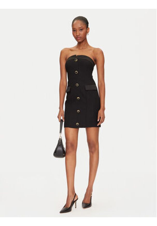 Marciano Guess Sukienka koktajlowa 5GGK14 7300A Czarny Slim Fit. Kolor: czarny. Materiał: syntetyk. Styl: wizytowy