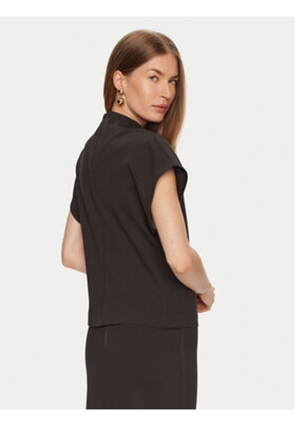 ViCOLO Bluzka TS0495 Brązowy Regular Fit. Kolor: brązowy. Materiał: wiskoza