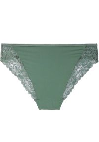 Zielone Figi Damskie Moraj W Ozdobnym pudełku. Kolor: zielony. Materiał: koronka, tkanina, materiał. Wzór: aplikacja #6