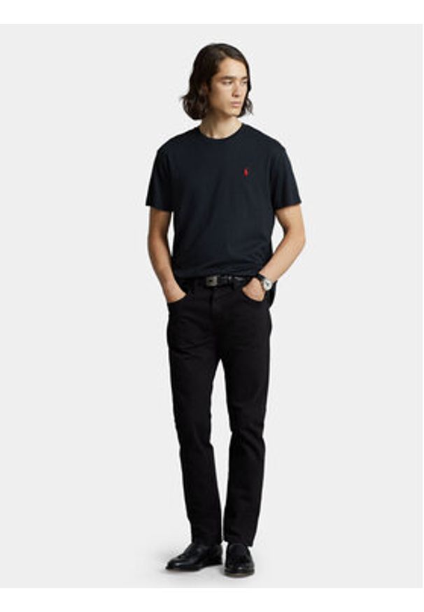 Polo Ralph Lauren T-Shirt Bsr 710680785 Czarny Custom Slim Fit. Typ kołnierza: polo. Kolor: czarny. Materiał: bawełna
