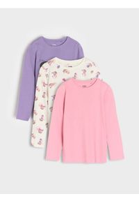 Sinsay - Koszulka z długimi rękawami 3 pack - wielobarwny. Długość rękawa: długi rękaw. Długość: długie #1