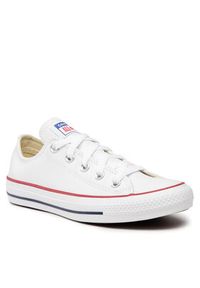 Converse Trampki Chuck Taylor All Star Ox 132173C Biały. Kolor: biały. Materiał: skóra #9