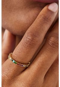 Tous pierścionek ze srebra pokrytego złotem. Materiał: złote, srebrne. Kolor: złoty #3