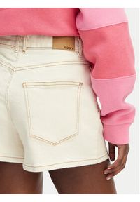 Roxy Szorty jeansowe Chlo Natural ERJDS03323 Kremowy Regular Fit. Kolor: kremowy. Materiał: bawełna #2