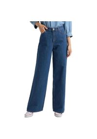 Lee - LEE A LINE FLARE DAMSKIE SPODNIE JEANSOWE JEANSY MID JET L31SKEGT