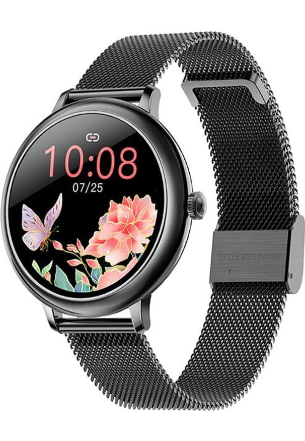 GARETT - Smartwatch Garett Women Emma Czarny (5903991665652). Rodzaj zegarka: smartwatch. Kolor: czarny