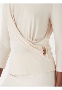 Rinascimento Bluzka CFC0127695003 Beżowy Slim Fit. Kolor: beżowy. Materiał: syntetyk #3