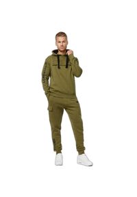 Bluza z kapturem Lonsdale Rushen. Typ kołnierza: kaptur. Kolor: czarny, zielony, wielokolorowy. Materiał: polar. Sport: joga i pilates #1