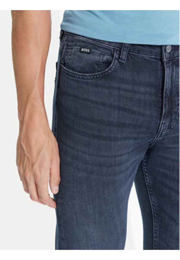 BOSS Jeansy H-Delaware 50544924 Granatowy Slim Fit. Kolor: niebieski