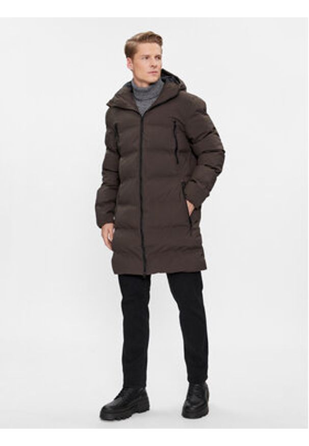 4f - 4F Kurtka zimowa 4FAW23TDJAM246 Khaki Regular Fit. Kolor: brązowy. Materiał: syntetyk. Sezon: zima