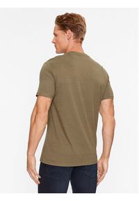 Guess T-Shirt M2YI36 I3Z14 Khaki Slim Fit. Kolor: brązowy. Materiał: bawełna