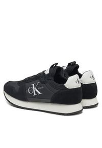 Calvin Klein Jeans Sneakersy Runner Sock Laceup Ny-Lth W YW0YW00840 Czarny. Kolor: czarny. Materiał: zamsz, skóra #6