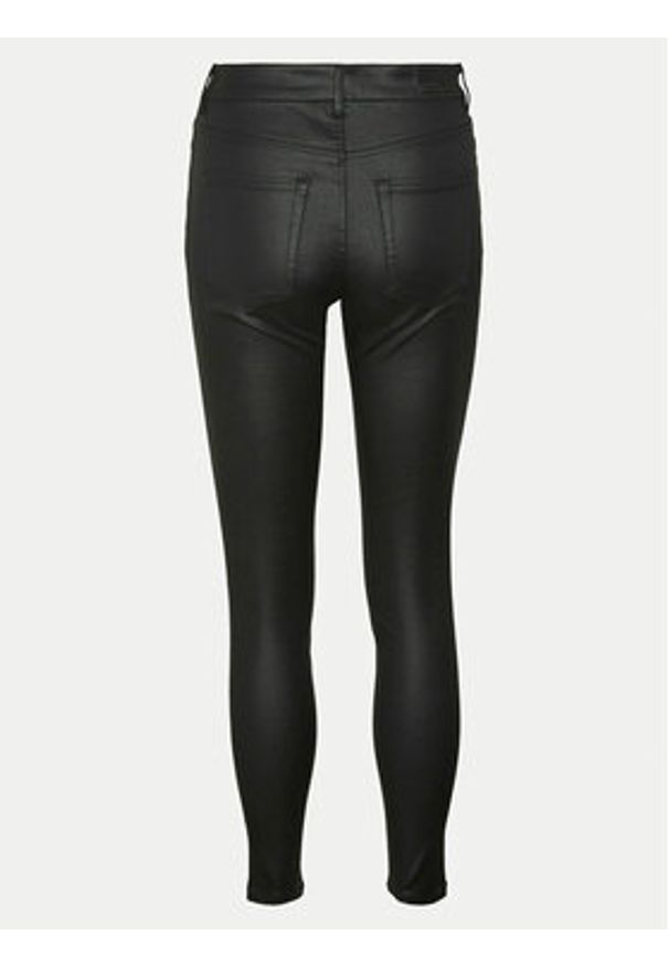 Vero Moda Spodnie z imitacji skóry Flash 10314591 Czarny Skinny Fit. Kolor: czarny. Materiał: skóra