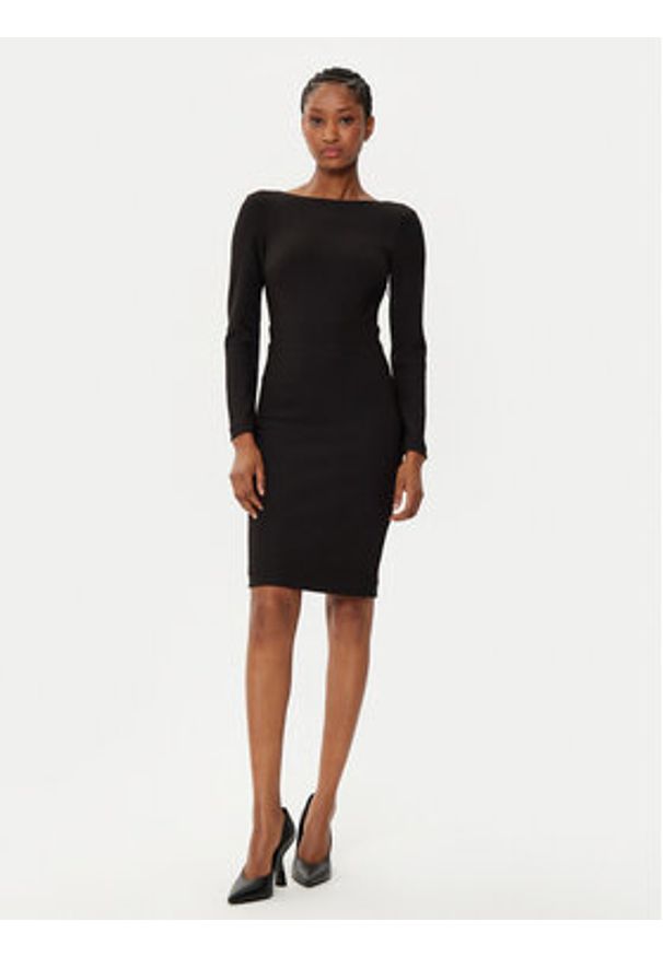 Marciano Guess Sukienka koktajlowa 5RGK32 6869Z Czarny Bodycon Fit. Kolor: czarny. Materiał: syntetyk. Typ sukienki: bodycon. Styl: wizytowy