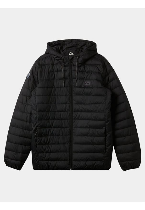 Quiksilver Kurtka przejściowa Scaly Hood Jckt EQYJK04008 Czarny Regular Fit. Kolor: czarny. Materiał: syntetyk