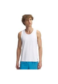 Tank top do biegania męski Under Armour Launch Elite Singlet. Kolor: biały. Sport: bieganie