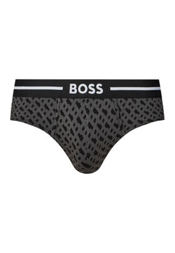 BOSS Komplet 3 par slipów 50531706 Szary. Kolor: szary. Materiał: bawełna