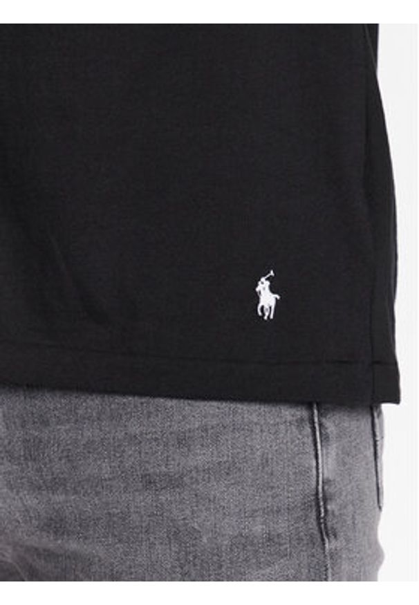 Polo Ralph Lauren T-Shirt 714899613004 Czarny Regular Fit. Typ kołnierza: polo. Kolor: czarny. Materiał: bawełna