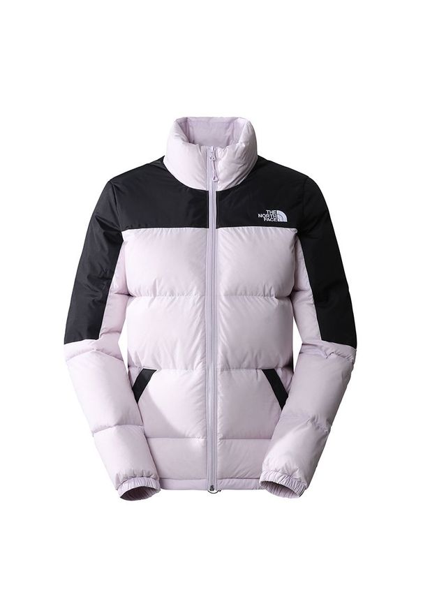 Kurtka The North Face Diablo 0A4SVK80U1 - fioletowo-czarna. Kolor: fioletowy, czarny, wielokolorowy. Materiał: puch, nylon. Wzór: aplikacja. Styl: klasyczny. Sport: turystyka piesza