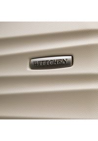 Wittchen - Średnia walizka z ABS-u z żebrowaniem beżowa. Kolor: beżowy. Materiał: guma #9