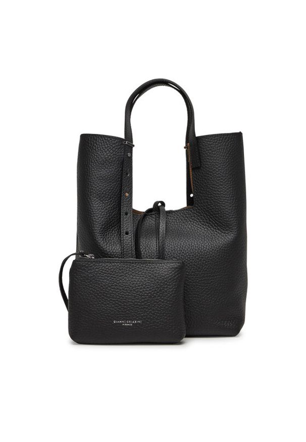 Gianni Chiarini Torebka Ava BS 11315 RNGDBL Czarny. Kolor: czarny. Materiał: skórzane